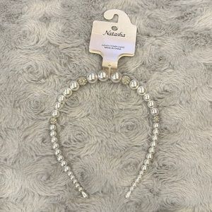 Natasha imitation pearl headband